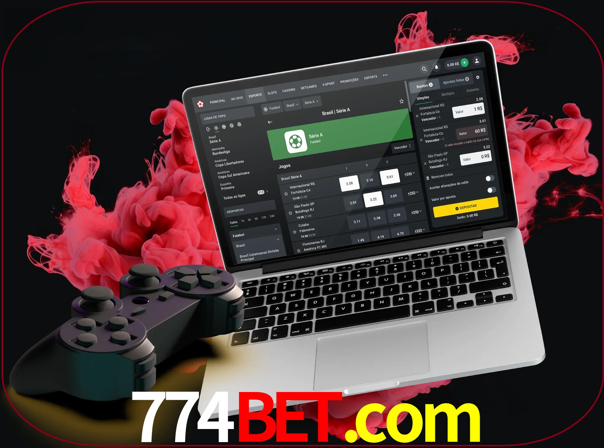 Visite a secção especial de jogos de vídeo em 774bet para descobrir em que jogos pode apostar e ganhar muito dinheiro.