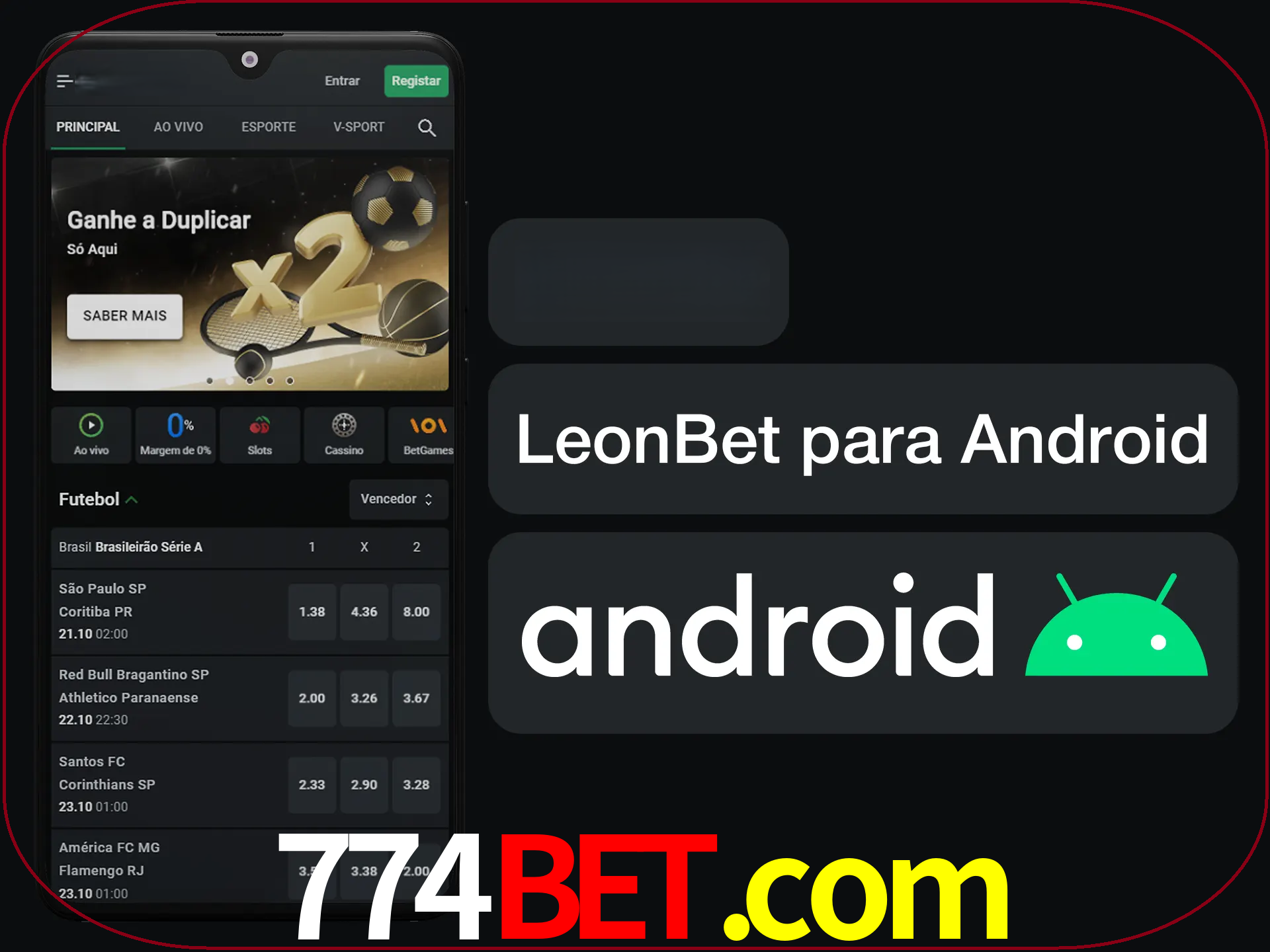 Adquira sua versão poket de LeonBet.