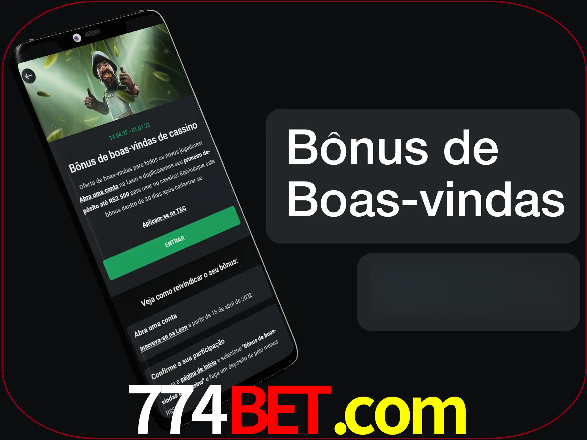Não se esqueça de usar o bônus de boas-vindas.